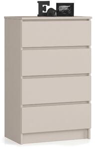 Ak furniture Komoda CLP K60 4SZ 60 cm kašmír