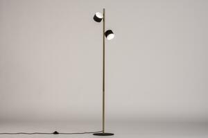 Stojací minimalistická lampa Sentino Black and Gold (LMD)