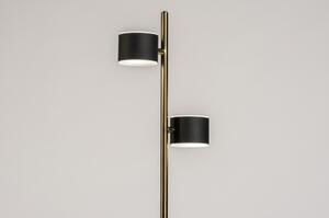 Stojací minimalistická lampa Sentino Black and Gold (LMD)
