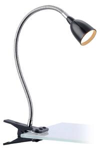 LED světlo se svorkou Tulip, černá