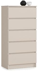 Ak furniture Komoda CLP K60 5SZ 60 cm kašmír