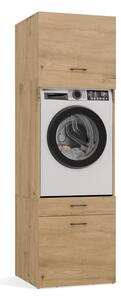 TP Living Koupelnová skříňka na pračku s nástavcem POLA 2S 64 cm dub Artisan