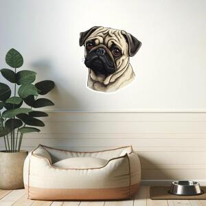 PIPPER. Nálepka Mops Velikost: 60cm