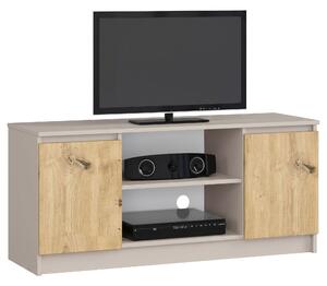 Ak furniture TV stolek CLP 2D 1P 120 cm kašmír/dub Artisan
