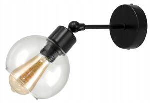BERGE LED skleněné nástěnné / stropní svítidlo 1xE27 - průhledná koule