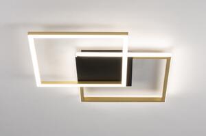 Stropní LED svítidlo Canetra Black and Gold 420 (LMD)