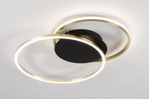 Stropní LED svítidlo Omega 540 Black and Gold (LMD)