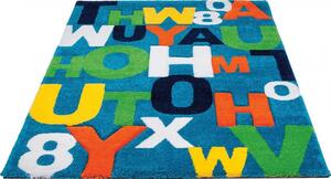 Vopi | Dětský koberec Teeny 13KVK - 80 x 150 cm, modrý