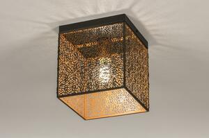 Stropní designové svítidlo Guadro Gold Cube (LMD)