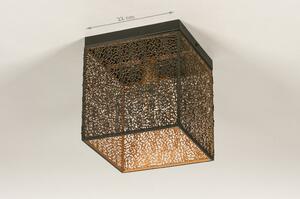 Stropní designové svítidlo Guadro Gold Cube (LMD)