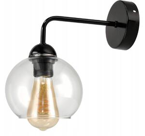 BERGE LOFT LED nástěnné stropní svítidlo 1x E27 průhledná skleněná koule