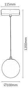 Rabalux 70109-LED Lustr do 1-fáz. lišt. sys. LiTrack LED/5W/24V 3000K