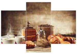Obraz na plátně Chutná snídaně - 3 dílný Rozměry: 170 x 50 cm