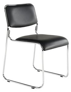 Zasedací židle BULUT, černá ekokůže