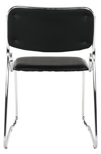 Zasedací židle BULUT, černá ekokůže