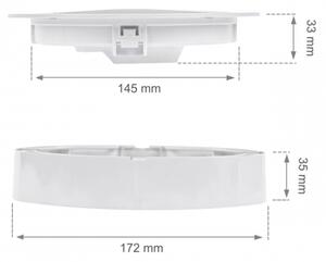 LED Podhledové svítidlo ALGINE 2v1 LED/12W/230V 4000K bílá