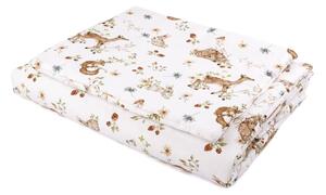 Monbaby nábytek Waldin Dětské povlečení Junior 90x120 Basic - lesní motiv
