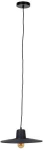 Černé ratanové závěsné světlo ZUIVER BALANCE 35 cm