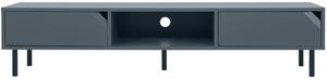 Matně šedý lakovaný TV stolek Tenzo Corner 176,5 x 43 cm