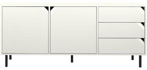 Matně bílá lakovaná komoda Tenzo Corner 176,5 x 43 cm