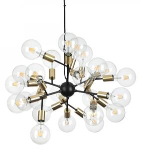 Ideal Lux 238241 závěšený stropní lustr Spark 24x60W | E27 - černá a zlatá