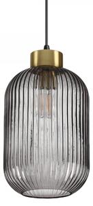 Ideal Lux 237510 zavěšený stropní lustr Mint 1x60W | E27 - s kouřově černým sklem