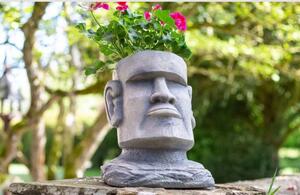 Květináč L hlava Moai 34 cm