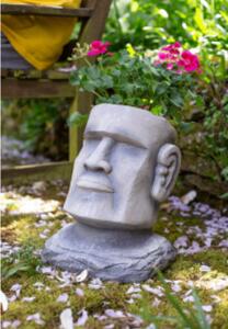 Květináč L hlava Moai 34 cm