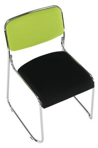 TEMPO Zasedací židle, zelená/černá síťovina, BULUT