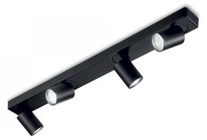 Ideal Lux 229072 stropní a nástěnná bodová lampa Rudy 4x35W | GU10 - černá