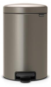 Brabantia Pedálový odpadkový koš newIcon - 12 L, platinová