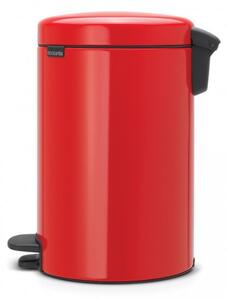 Brabantia Pedálový odpadkový koš newIcon - 12 L, zářivě červená