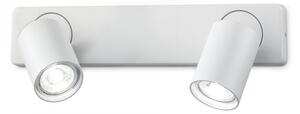 Ideal Lux 229041 stropní a nástěnná bodová lampa Rudy 2x35W | GU10 - bílá