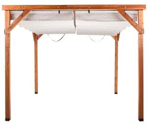 Zahradní pavilon VILLAROSA 320 cm 380 cm Borovicové dřevo Hnědá/Béžová