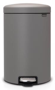 Brabantia Pedálový odpadkový koš newIcon - 20 L minerální světle šedá