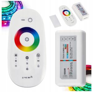 Dálkové ovládání pro RGB LED pásky s dotykovým ovládáním, více funkcí pro LED pásky, max. 216 W