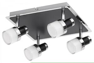 Rabalux 5024 LED koupelnové stropní bodové svítidlo Harold 1x20W | 1600lm | 4000K | IP44 - chrom s černými prvky