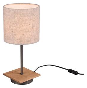 Trio 502100130 stolní svítidlo Elmau 1x40W | E14 | IP20 - kabelový spínač, nikl s bílou