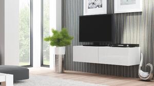 TV stolek/skříňka Resto RTV-160W (bílá + lesk bílý). 770773
