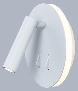 Italux SP.7348-02A-WH LED nástěnná lampička s vypínačem Nemo 1x9W | 720lm | 3200K - bílá