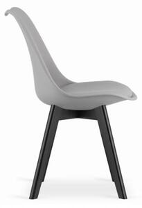 Bestent Jídelní židle 4ks šedé skandinávský styl Dark-Basic