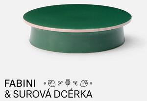 Fabini Podnos na koláč FABINI & Surová dcérka, ø 28 cm - Kameninový podnos, zelený