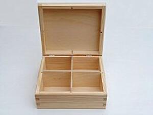 Dřevěná krabička na čaj - buldoček
