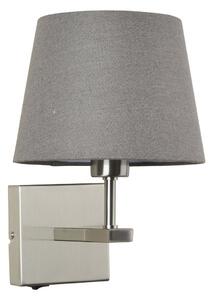Italux WL-1122-1-A-SN-RO-GR nástěnné svítidlo Norte 1x60W | E27 - nikl, šedá