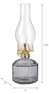 Brilagi - Petrolejová lampa MERLIN kouřová/šedá