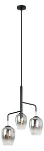 Italux PEN-5359-3-BKCR závěsné stropní svítidlo Lesla 3x40W | E27 - chrom, černá