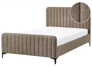 Postel Buklé LUNAN 120 x 200 cm Taupe