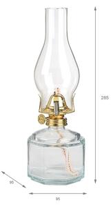 Brilagi - Petrolejová lampa MERLIN čirá