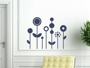 Samolepky na zdi - Retro květiny - dekorace-steny.cz - 60 x 80 cm - 059