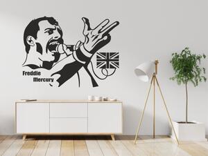 Nálepky na zeď - Freddie Mercury - dekorace-steny.cz - 60 x 80 cm - 064
